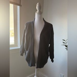Charcoal Cozy Open Cardigan XS Neutral Capsule Layer